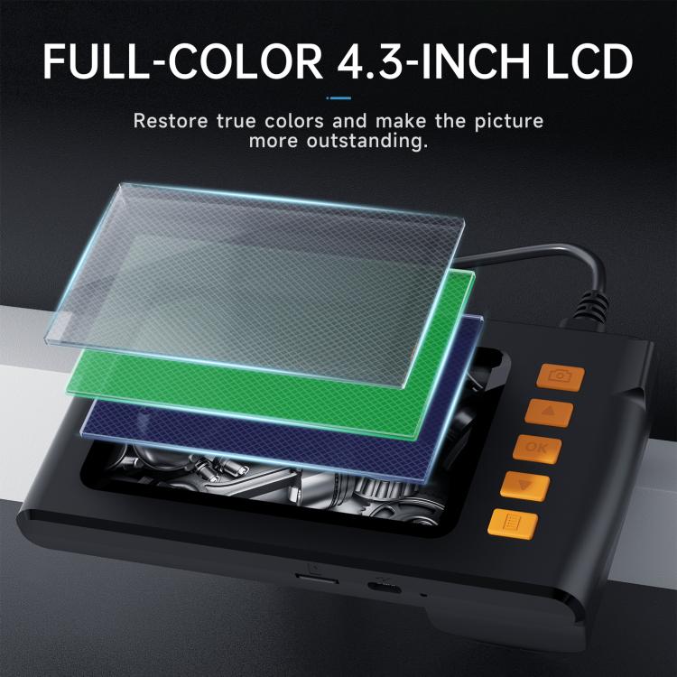 P210 4.3 inch HD Endoscope with Screen, 8mm Single Lens / 2m, 8mm Single Lens / 5m, 8mm Single Lens / 10m, 5.5mm Single Lens / 2m, 5.5mm Single Lens / 5m, 5.5mm Single Lens / 10m, 8mm Dual Lens / 2m, 8mm Dual Lens / 5m, 8mm Dual Lens / 10m