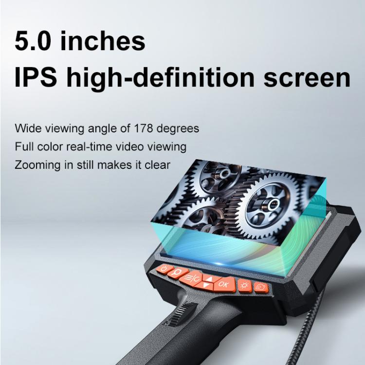 P370 5.0 inch IPS Screen 360 Degrees Rotating Industrial Endoscope, Single Lens 8mm / 1m Snake Tube, Single Lens 6mm / 1m Snake Tube, Single Lens 6mm / 1.5m Snake Tube