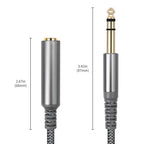 6.35mm 1/4 inch TRS Male to Female Stereo Extension Cable, 2m, 3m, 4.5m, 6m