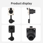 ETH6L RJ45 D-Type Female to Female Signal Panel Waterproof Ethernet LAN Connector, ETH6L