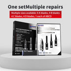 JTX DP-4 4 in 1 Hand Grinding Multifunctional Motherboard CPU IC Glue Removal Blades, JTX DP-4