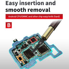 JTX DP-4 4 in 1 Hand Grinding Multifunctional Motherboard CPU IC Glue Removal Blades, JTX DP-4