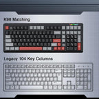 LINGBAO K98 101 Keys Triple-mode Wireless Game Keyboard, Black Pink-Grey Wood Axis V4-Korean, Blue-Grey Wood Axis V4-Korean, Black Red-Grey Wood Axis V3-Korean, Black Red-Grey Wood Axis V3-Russian, Blue-Grey Wood Axis V4-Russian
