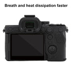 Litchi Texture Soft Silicone Protective Case, For Sony Alpha 7 V / ILCE-7M5