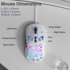 SOLAKAKA SM901 Hollow RGB Light Wired Gaming Mouse, SM901