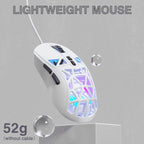 SOLAKAKA SM901 Hollow RGB Light Wired Gaming Mouse, SM901