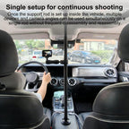 In-Car Camera Adjustable Mount Support Pole Extension Rod, 52-81.5cm Basic, 70-121cm Extended, Basic 4 in 1 Set with Crab Clip, Extend 4 in 1 Set with Crab Clip, Basic 5 in 1 Set with Clip Pocket Frame, Extend 5 in 1 Set with Clip Pocket Frame         ...