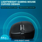 SOLAKAKA SM805 24000DPI 2.4GHz + BT + Wired Tri-mode Wireless Mouse, SM805