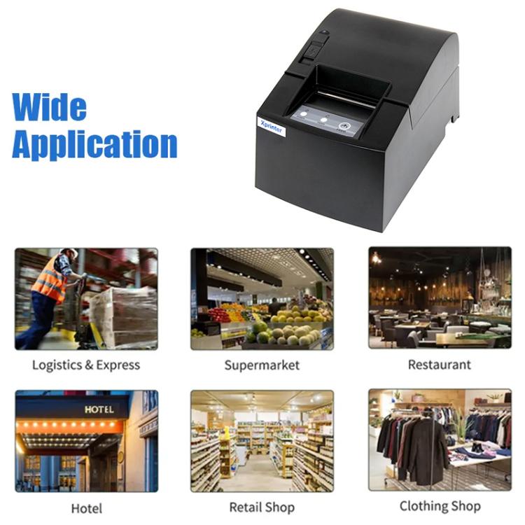 Xprinter XP-58IIIK 58mm Thermal Receipt Printer, USB, Parallel Port, 25 Pin to 9 Pin Serial Port