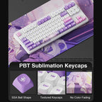 LINGBAO K87 Pro Tri-Mode Hot Swap Game Mechanical Keyboard, Elinia-Hanada Axis, Wu Kong-Hanada Axis, Lucinel-Hanada Axis, Serafina-Hanada Axis
