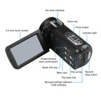 4K Digital Video Camera | 5600PX Zoom & Microphone