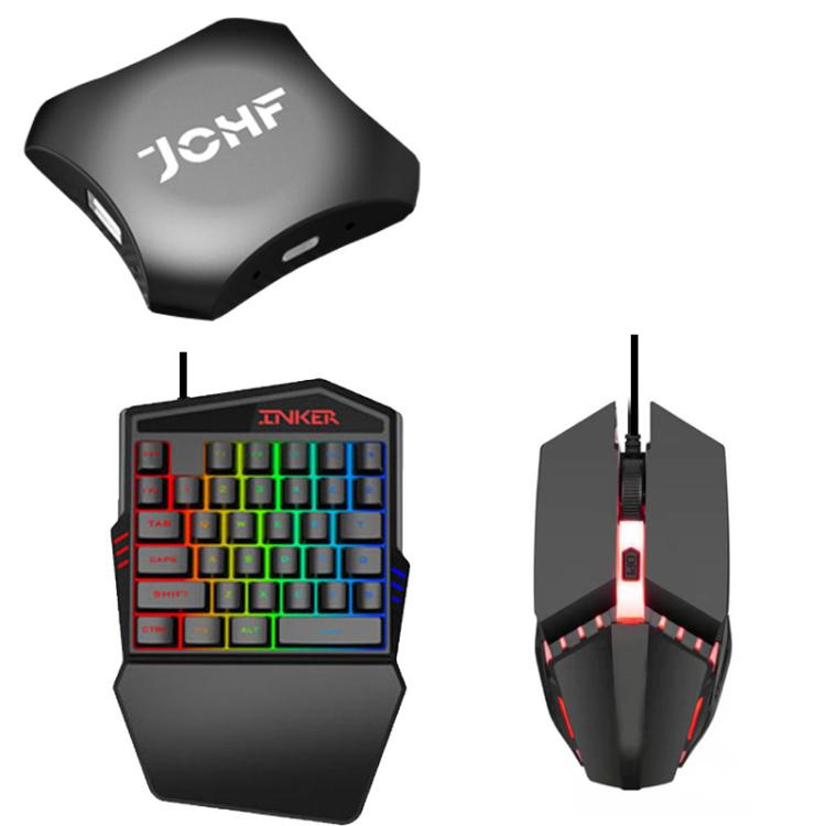 JCHF Gaming Keyboard And Mouse Converter, Single Adapter Base, 3 in 1 Adapter Keyboard Mouse Kit, 5 in 1 Adapter Keyboard Mouse Pad Holder Kit