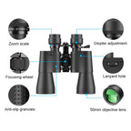 APEXEL 10-30X50 Zoom Binoculars Dual Large Eyepieces High-Definition Variable Magnification Binoculars, 10-30X50