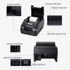 Xprinter XP58IIH 58mm Thermal Receipt Printer, USB, USB+Bluetooth, USB + 12 Rolls of Paper