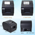 Xprinter XP-236BL 58mm USB+Ethernet Port Computer Version Thermal Barcode Label Printer, XP-236BL  USB