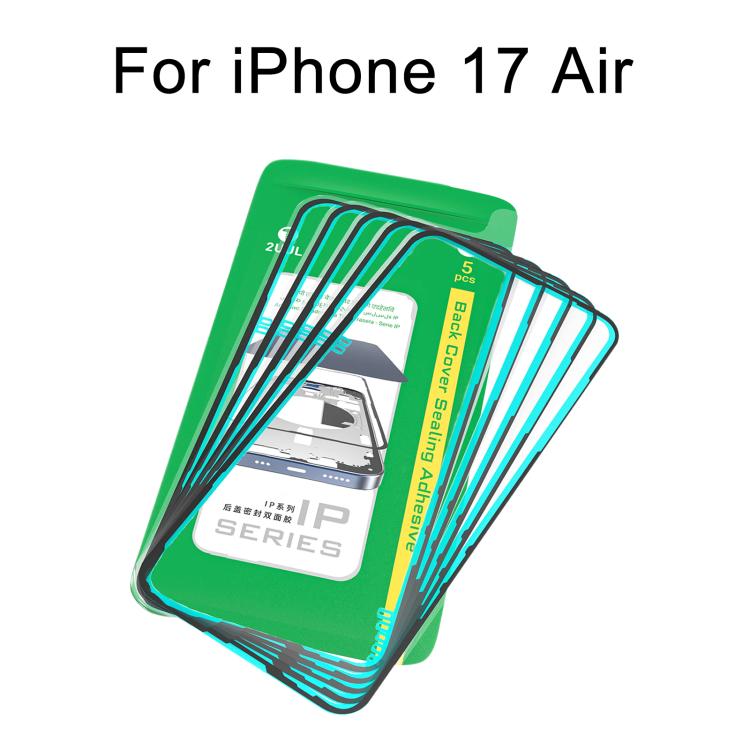 2UUL IP Series Back Cover Sealing Adhesive (5pcs/Box), For iPhone 17 Pro Max, For iPhone 17 Pro, For iPhone 17, For iPhone Air, For iPhone 16 Pro Max, For iPhone 16 Pro, For iPhone 16 Plus, For iPhone 16, For iPhone 15 Pro Max, For iPhone 15 Pro       ...