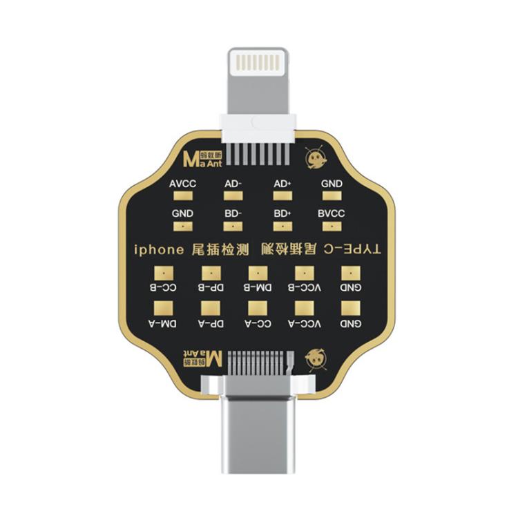 MaAnt Non-Remove Phone Tail Plug Charging Fault Test Board for iPhone / Android, MaAnt Tail Plug Test Board