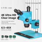 MaAnt R65 Sky Eye 6.5-65X Synchronous Zoom Trinocular Stereo Microscope with Aluminum Alloy Base, MaAnt R65(Blue), MaAnt R65(Green)  MaAnt R65 天眼 6.5-65倍同步变焦三目立体显微镜，配备铝合金底座（绿色）