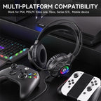 SoulBytes S200 3.5mm USB Wired LED Gaming Headset with Mic, S200