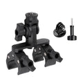 Universal Action Camera Bicycle Handlebar Double-Crab Clamp, With Adapter & Screw, Single Clamp, With Extension Rod & Adapter & Screw, With Extension Rod