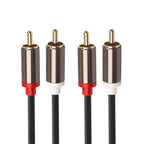 2 x RCA to 2 x RCA Gold-plated Audio Cable, 1m, 2m, 3m