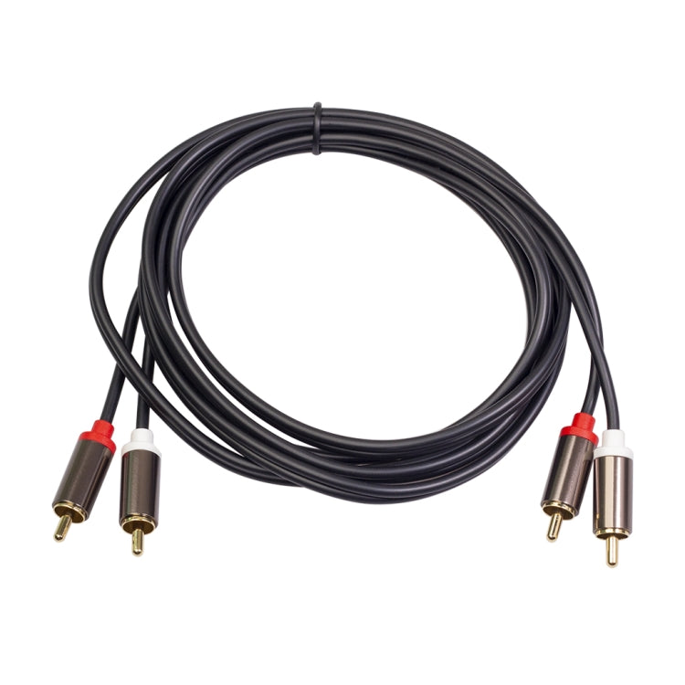 2 x RCA to 2 x RCA Gold-plated Audio Cable, 1m, 2m, 3m