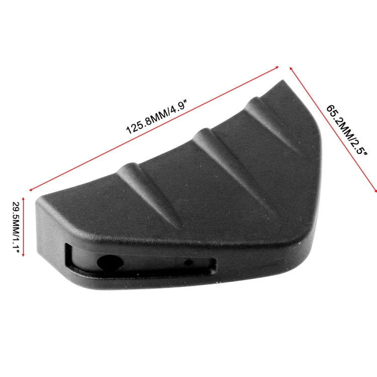 4 PCS Car General Shark Fin Rear Spoiler Bumper Chassis Decoration, Black
