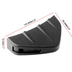4 PCS Car General Shark Fin Rear Spoiler Bumper Chassis Decoration, Black
