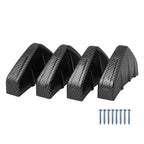 4 PCS Carbon Texture Car General Shark Fin Rear Spoiler Bumper Chassis Decoration, Carbon Texture