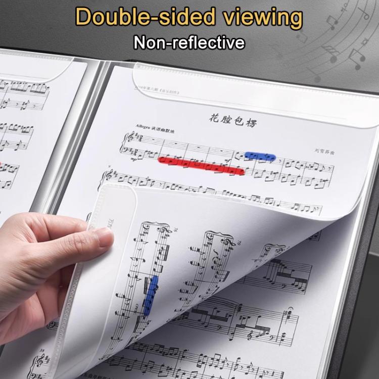 Expandable Non-reflective Piano Music Sheet Binder Folder, Black 40 Pages with Index Tabs & Pen, Blue 40 Pages with Index Tabs & Pen, Pink 40 Pages with Index Tabs & Pen, Black 60 Pages with Index Tabs & Pen, Blue 60 Pages with Index Tabs & Pen        ...
