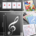 Expandable Non-reflective Piano Music Sheet Binder Folder, Black 40 Pages with Index Tabs & Pen, Blue 40 Pages with Index Tabs & Pen, Pink 40 Pages with Index Tabs & Pen, Black 60 Pages with Index Tabs & Pen, Blue 60 Pages with Index Tabs & Pen        ...