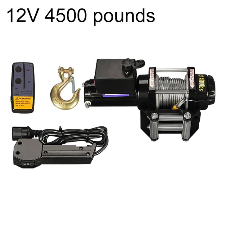 Manual Operation Wireless Remote Control Dual Use Car Electric Winch, 12V 3000 Lbs, 12V 3500 Lbs, 12V 4000 Lbs, 12V 4500 Lbs, 24V 3000 Lbs, 24V 3500 Lbs, 24V 4000 Lbs, 24V 4500 Lbs