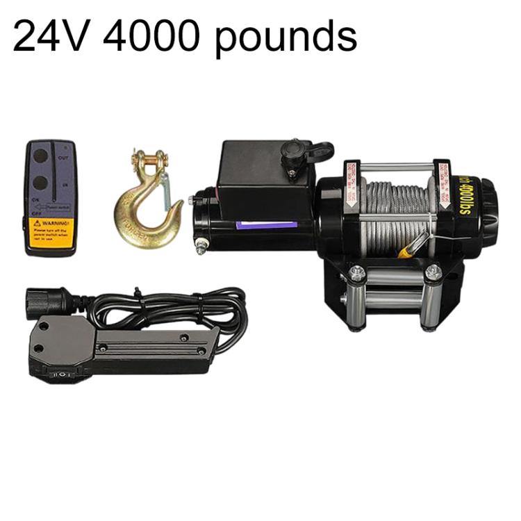 Manual Operation Wireless Remote Control Dual Use Car Electric Winch, 12V 3000 Lbs, 12V 3500 Lbs, 12V 4000 Lbs, 12V 4500 Lbs, 24V 3000 Lbs, 24V 3500 Lbs, 24V 4000 Lbs, 24V 4500 Lbs
