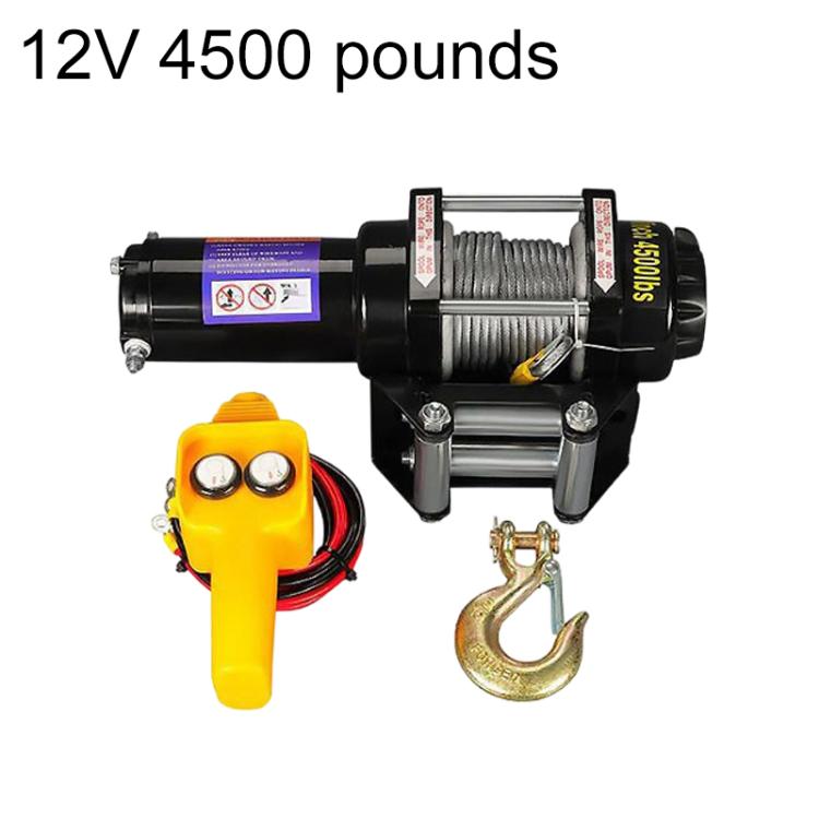 Manual Operation Handle Switch Car Electric Winch, 12V 3000 Lbs, 12V 3500 Lbs, 12V 4000 Lbs, 12V 4500 Lbs, 24V 3000 Lbs, 24V 3500 Lbs, 24V 4000 Lbs, 24V 4500 Lbs