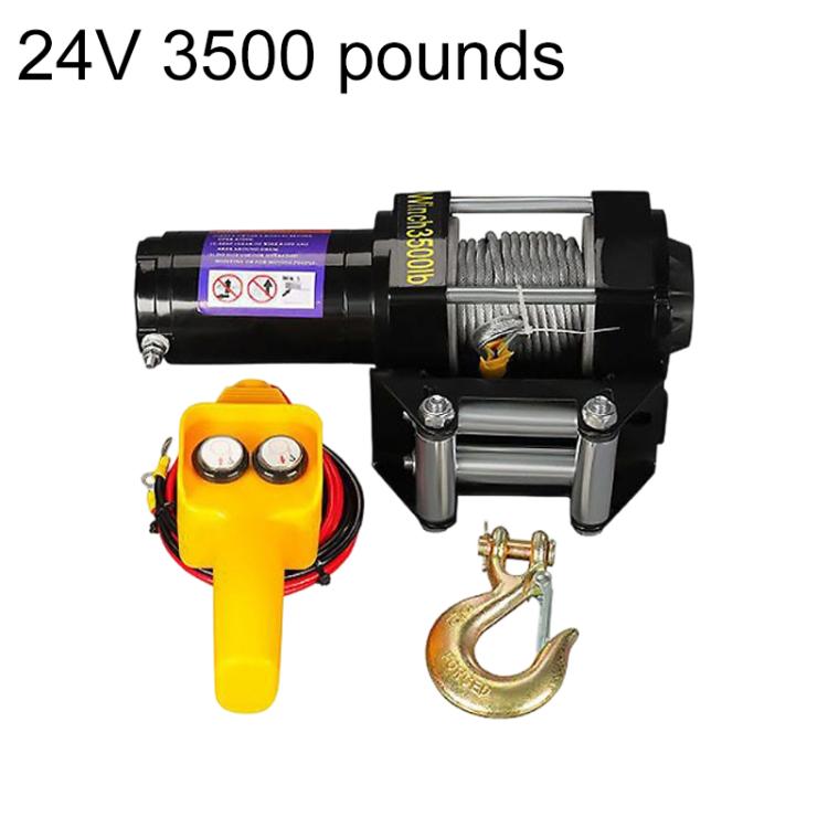 Manual Operation Handle Switch Car Electric Winch, 12V 3000 Lbs, 12V 3500 Lbs, 12V 4000 Lbs, 12V 4500 Lbs, 24V 3000 Lbs, 24V 3500 Lbs, 24V 4000 Lbs, 24V 4500 Lbs