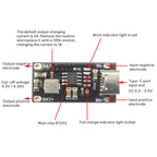 IP2312 Type-C Polymer Ternary Lithium Battery Fast Charging Board 3A 5V to 4.2V 4.35V, Battery Charging Board
