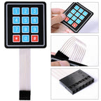 2pcs Membrane Switch Matrix Array Keyboard Keypad Control Panel Pad DIY Kit, 3x4, 4x4