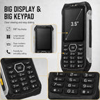 HP336 4G IP68 Rugged Phone, 3.5 inch, 4500mAh Battery, Network: 4G, BT, FM, SOS, Torch, EU Plug, US Plug, UK Plug