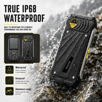 HP336 4G IP68 Rugged Phone, 3.5 inch, 4500mAh Battery, Network: 4G, BT, FM, SOS, Torch, EU Plug, US Plug, UK Plug