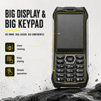 HP336 4G IP68 Rugged Phone, 3.5 inch, 4500mAh Battery, Network: 4G, BT, FM, SOS, Torch, EU Plug, US Plug, UK Plug