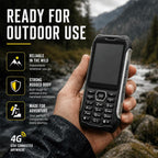 HP336 4G IP68 Rugged Phone, 3.5 inch, 4500mAh Battery, Network: 4G, BT, FM, SOS, Torch, EU Plug, US Plug, UK Plug