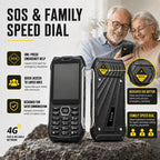 HP336 4G IP68 Rugged Phone, 3.5 inch, 4500mAh Battery, Network: 4G, BT, FM, SOS, Torch, EU Plug, US Plug, UK Plug