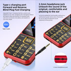 YEEMI K3+ 4G Keypad Phone, 2.4 inch, LED Flashlight, Big Keyboard Big Fonts, SOS, Network: 4G, Dual SIM