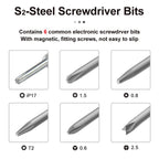 BEST BST-9909 7 in 1 Adjustable Torque Screwdriver Set with S2 Screwdriver Bits, BEST BST-9909