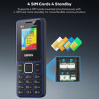 UNIWA MS001 Keypad Phone, 1.77 inch Spreadtrum SC6531CA, Network: 2G, 4 SIM 4 Standby, 21 Keys, EU Plug, US Plug, UK Plug, AU Plug