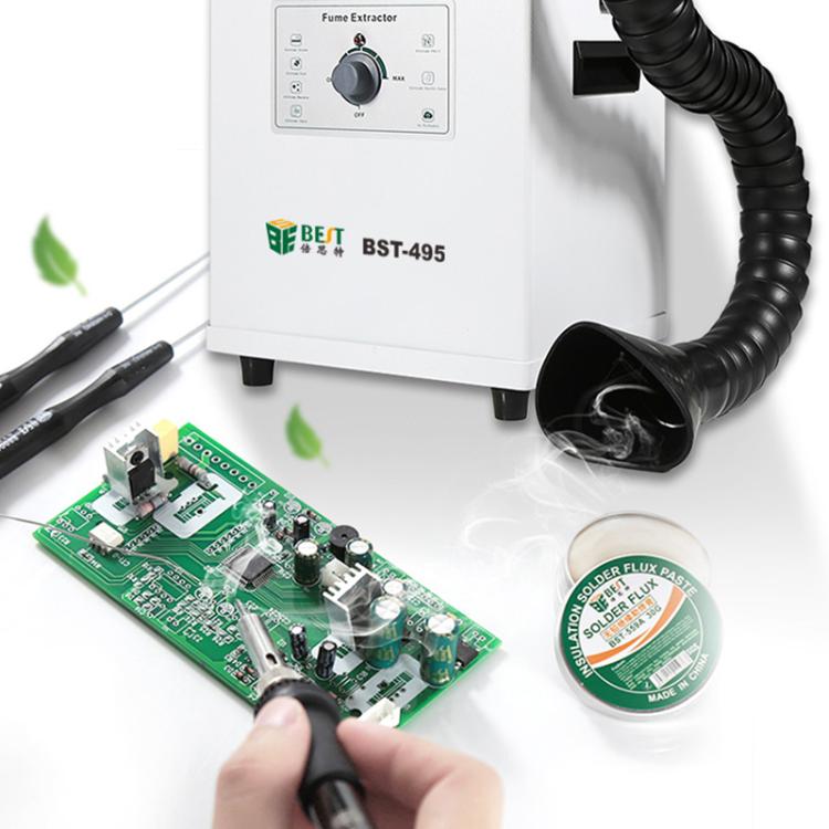 BEST BST-495 Powerful Suction Air Static Multiple Filters Soldering Tin Smoke Purifier, UK Plug, US Plug, EU Plug