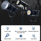 BOKELAI BK-300Bi 300W 2700K-6500K Dual Color Temperature LED Video Fill Light with Remote Control, US Plug, EU Plug, UK Plug