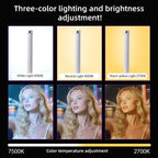 G10 Handheld RGB Chin and Neck Wrinkle Light Fill Light LED Video Light, Standard Version, with Mini Tripod