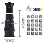 YG-90 360 Degree Rotating Bowens Mount Conical Snoot, 19 Degree Lens, 19 Degree Lens + Optical Snoot, 36 Degree Lens, 36 Degree Lens + Optical Snoot