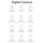 DX9 48MP 4K 3 inch HD LCD Flip Screen Retro Style CCD Mirrorless Digital Camera